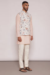 Peach Floral Bundi 3 piece set