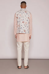 Peach Floral Bundi 3 piece set