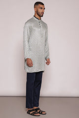 Green jali kurta 2 piece set