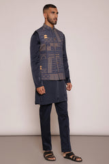 Geometrical Navy Bundi 3 piece set