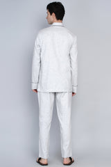 KOLDING- WHITE TEXTURED CO-ORD SET