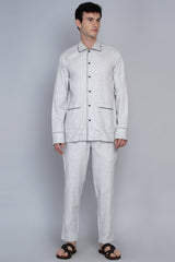 KOLDING- WHITE TEXTURED CO-ORD SET