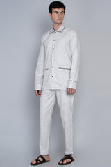 KOLDING- WHITE TEXTURED CO-ORD SET