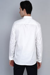 GAVLE- FRONT PANEL COLOUR BLOCKED SHIRT