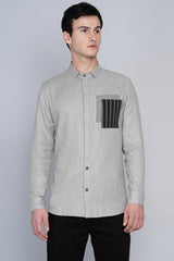 AGDER- OVERLAP POCKET SHIRT