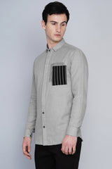 AGDER- OVERLAP POCKET SHIRT
