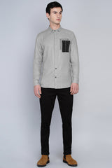 AGDER- OVERLAP POCKET SHIRT