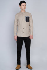 FARUM- OVERLAP POCKET SHIRT