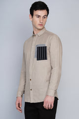 FARUM- OVERLAP POCKET SHIRT