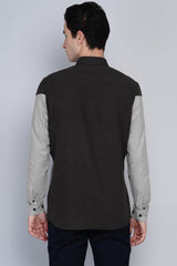 RAISIO- ASYMMETRIC COLOUR BLOCKED SHIRT