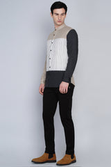 OSLO- STYLISED COLOUR BLOCKED SHIRT