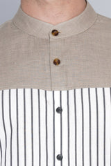 OSLO- STYLISED COLOUR BLOCKED SHIRT