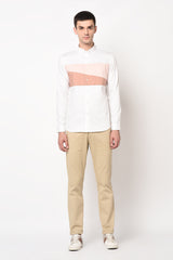 JEREZ- FRONT PANEL COLOUR BLOCKED SHIRT
