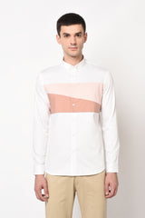 JEREZ- FRONT PANEL COLOUR BLOCKED SHIRT
