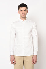 MONTILLA- WHITE SHIRT WITH TUCKS