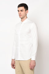 MONTILLA- WHITE SHIRT WITH TUCKS