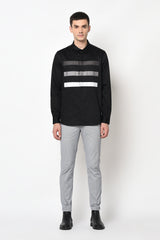 OROTAVA- BLACK GRAPHIC SHIRT