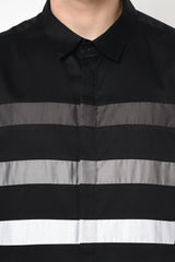 OROTAVA- BLACK GRAPHIC SHIRT