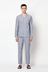 TERUEL- BLUE STRIPED CO-ORD SET