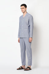 TERUEL- BLUE STRIPED CO-ORD SET