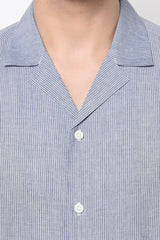 TERUEL- BLUE STRIPED CO-ORD SET