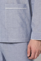 TERUEL- BLUE STRIPED CO-ORD SET