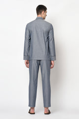 BILBAO- BLUE CHAMBRAY CO-ORD SET