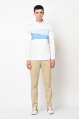 RENO- FRONT PANEL COLOUR BLOCKED SHIRT
