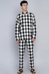 VISBY- BLACK GINGHAM CO-ORD SET