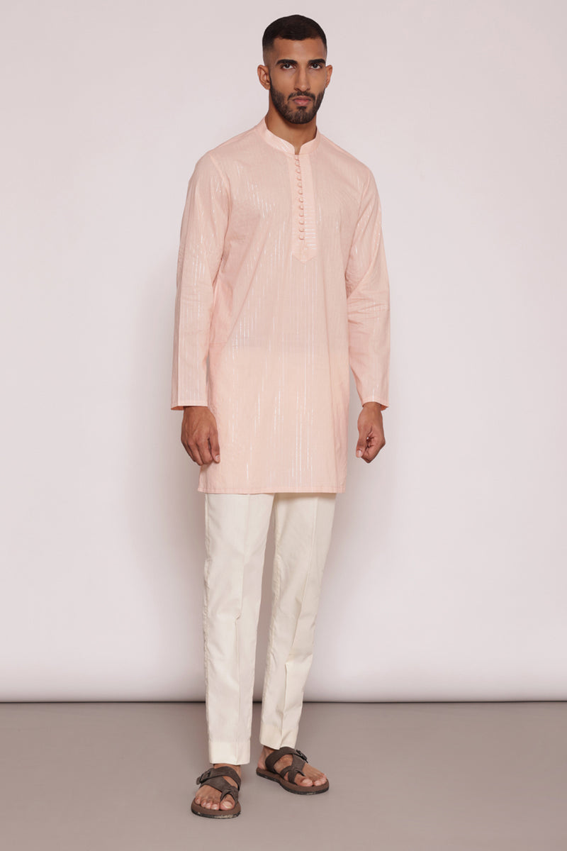 Peach Floral Bundi 3 piece set