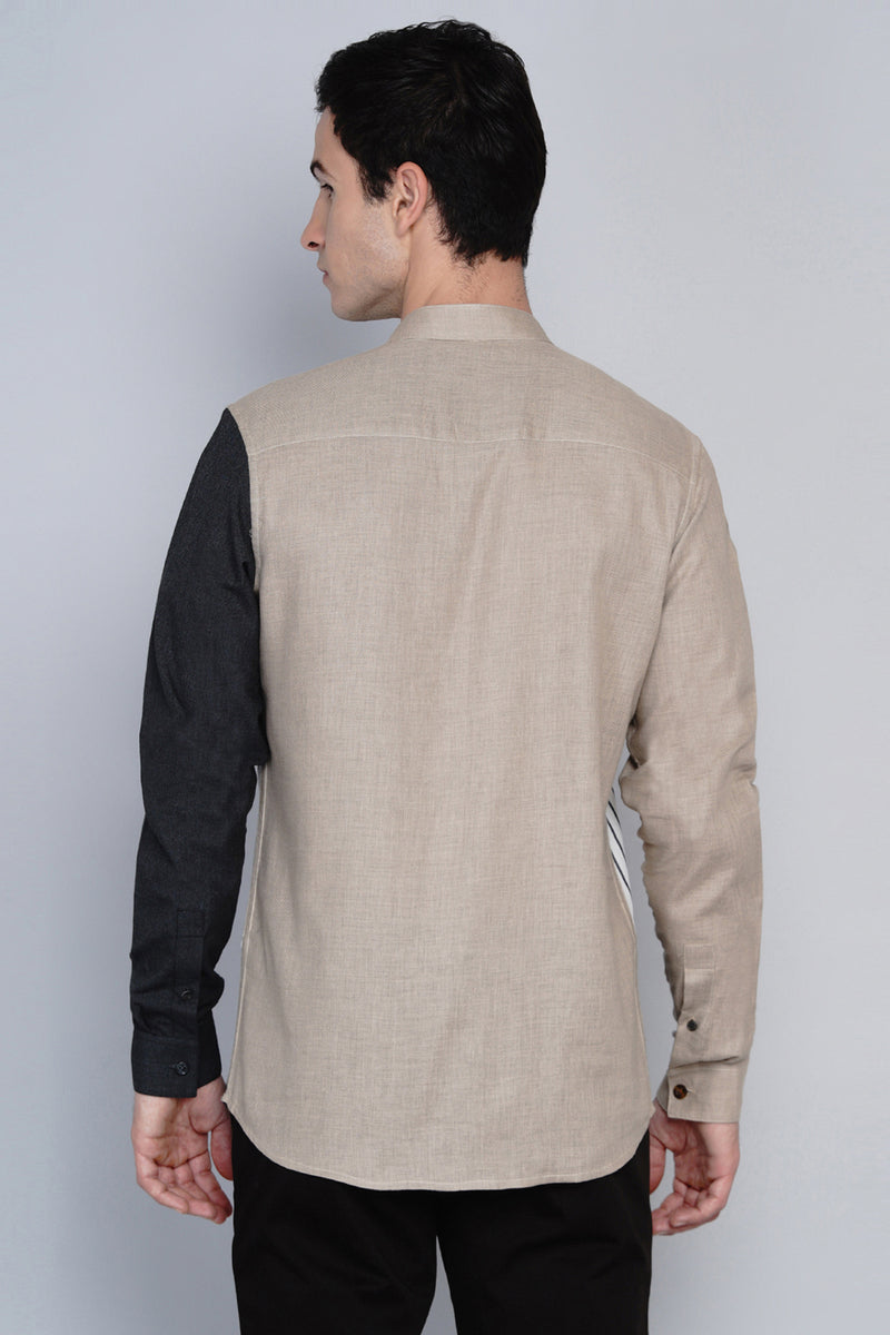 OSLO- STYLISED COLOUR BLOCKED SHIRT
