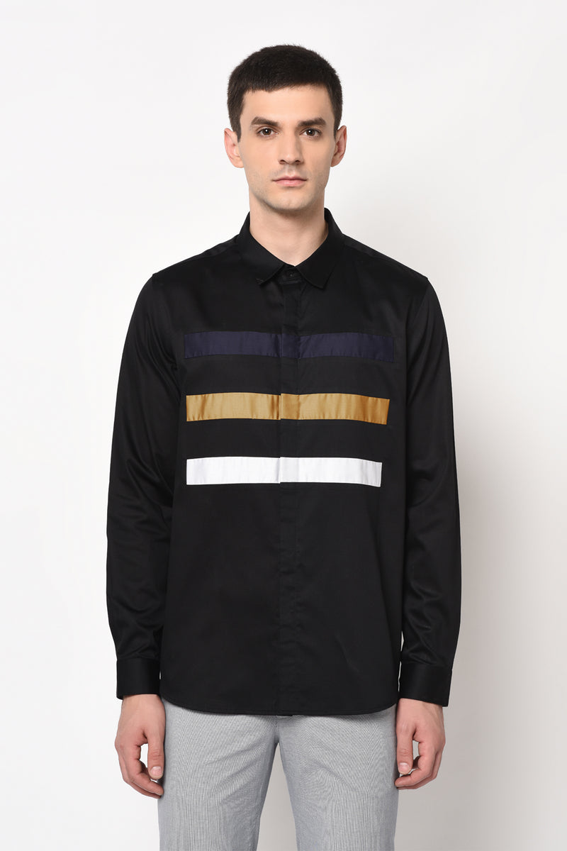YEAN- BLACK GRAPHIC SHIRT