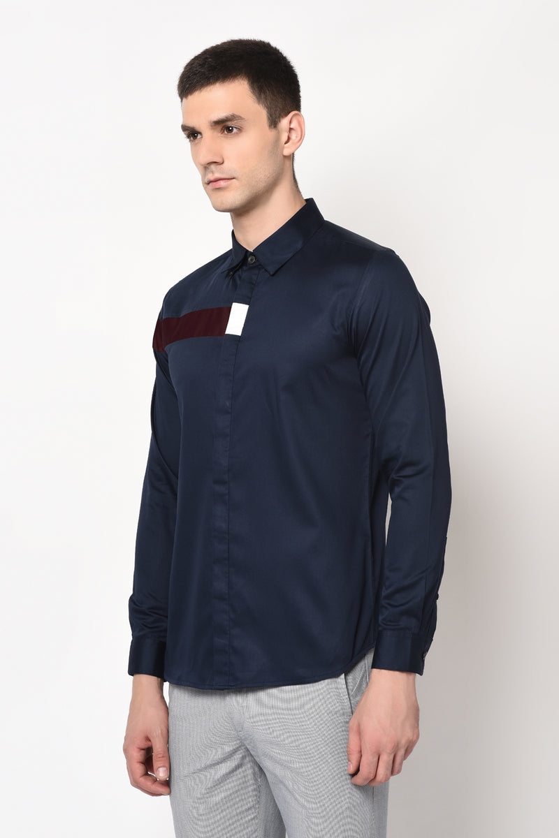 ROWEL- COLOUR BLOCKED SHIRT